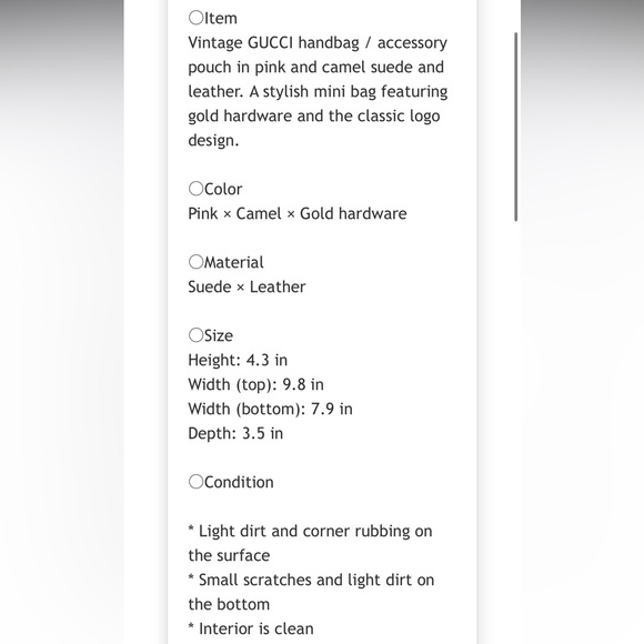 Gucci Blush Suede Shoulder Bag with Tan Strap - Picture 14 of 14